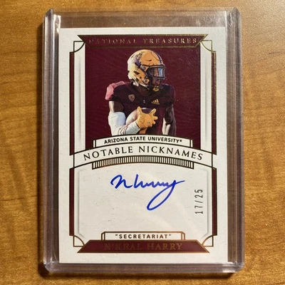 2019 Immaculate Collegiate N’Keal Harry Notable Nicknames Rookie Auto /25 ASU - Image 1 of 2