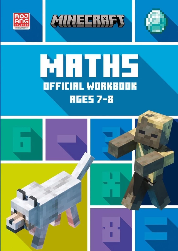 Minecraft Maths Ages 7-8: Official Workbook by Collins KS2 Paperback Book - Image 1 of 1