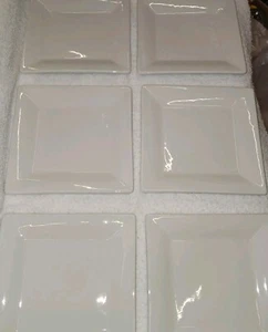 White Appetizer plates. Porcelain. 10 Ten Strawberry Street. Lot Of 6. New - Picture 1 of 5