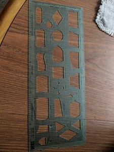 Vintage IBM Flussdiagramm Vorlage Lineal GX20-8020-1 und Zeichenhülle - Bild 1 von 4