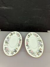 2 x Royal Worcester June Garland Replacement Gravy Boat Sauce Jug Stands
