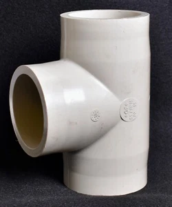 Georg Fischer 90mm 3" Tee MET Butt Fusion d90 S5/PN10 PP 90 727.208.513 - Picture 1 of 6