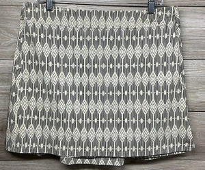 NEW Ripskirt Hawaii Black Tan Ikat Westend Wrap Skirt Women's Size Large - Picture 1 of 7