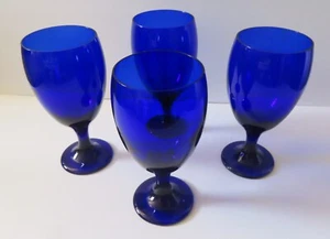 4 Libbey Premier Cobalt 16 Oz Ice Tea / Water Glasses / Goblets - Picture 1 of 5