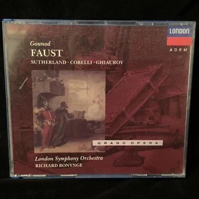 GOUNOD Faust - SUTHERLAND Corelli Bonynge - LONDON 3CD BOX SOLID SILVER - Image 1 of 4