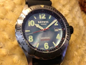 Bathys Benthic MOP Diver Wrist-Watch, "Ultra Rare" Condition is Fantastic !!! - Picture 1 of 12