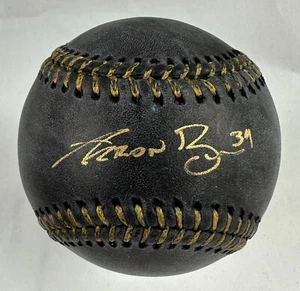 Aaron Bummer Chicago White Sox Pitcher Signed Autographed Black Baseball Beckett - Picture 1 of 2