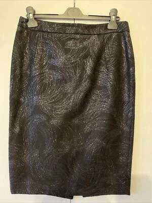 Versus Versace Black Metallic Pencil Skirt, Size IT42/uk10 - Image 1 of 4