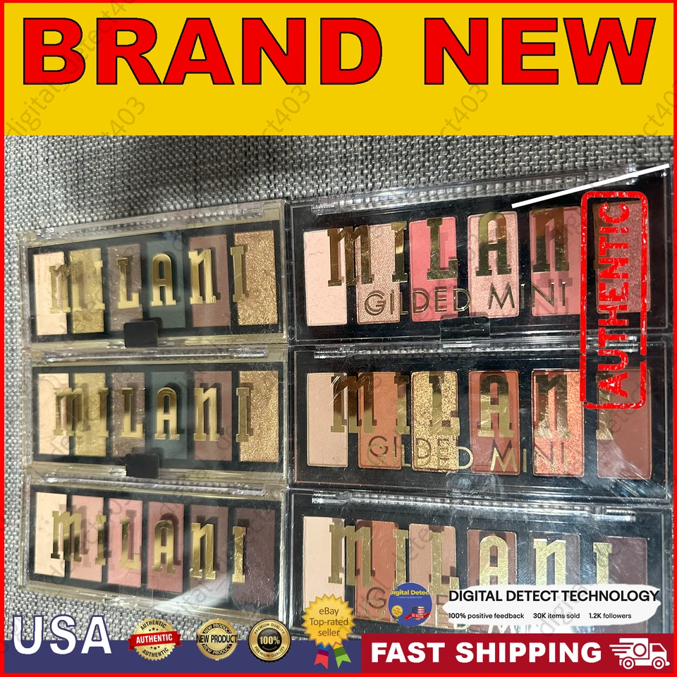 Mini paleta de olhos Milani Most Wanted and Gilded nova em folha - Imagem 1 de 4