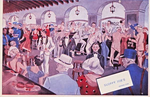 CU Havana Cuba-Sloppy Joe's Bar-Cartolina d'epoca 1941 WB (F6) - Foto 1 di 4