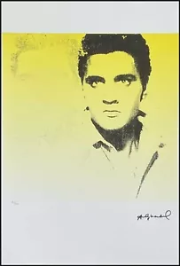 ANDY WARHOL * Elvis Presley * 57 x 38 cm * signed lithograph * limited # xx/100 - Bild 1 von 11