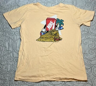 Nike (Kids) Boys' Boxy Mango Multi Sand Castle SS T-shirt (DR2549-734) Sz Large - Image 1 of 4