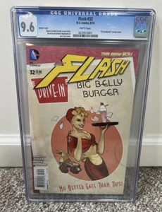 DC Comics The Flash #32 Big Belly Burger NM/Mint CGC Graded 9.6 - Bild 1 von 2
