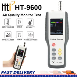 HT-9600 Partikelzähler Luftqualitätsdetektor zur Überwachung PM 2,5 Monitor - Bild 1 von 14