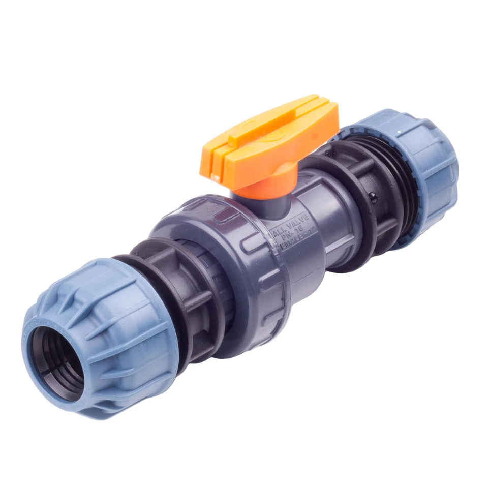 VERDONE Kugelhahn Absperrhahn IG Kupplung PE Rohr 25 32 Verschraubung Kugelventil