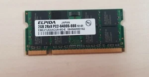 Elpida EBE21UE8ACUA-8G-E (2 GB, DDR2 RAM, 800 MHz, SO DIMM 200-pin) Laptop RAM - Picture 1 of 2