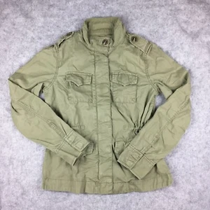 Gap Full-zip Button-up Military Jacket w/ Cinch Waist, Women's XS (Olive Green) - Picture 1 of 10
