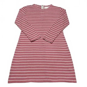 Sail to Sable Juniors Size X-Small Pink White Striped Long Sleeve Summer Dress - Picture 1 of 14