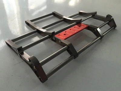 Aluminum metal Front Animal Bumper Guard for Tamiya 1:14 Tractor Truck Titanium - Image 1 of 4