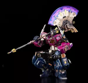 Flame Toys Kuro Kara Kuri Shattered Glass Optimus Prime w/ Exclusive Axe - Picture 1 of 9