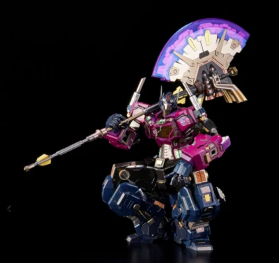 Flame Toys Kuro Kara Kuri Shattered Glass Optimus Prime w/ Exclusive Axe - Image 1 of 4