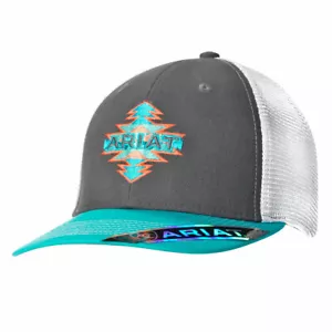 Ariat Ladies Aztec Logo Grey Cap - Picture 1 of 1