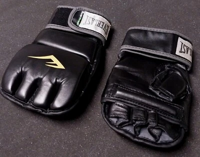 Guantes Everlast MMA Adultos Medianos/Pequeños Kickboxing Agarre Boxeo Bueno  Foto 1 de 2