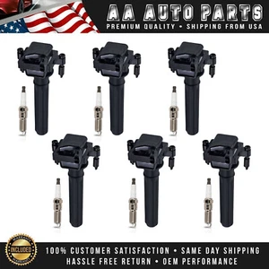 6 bobinas de encendido y 6 bujías de iridio para Dodge Magnum V6 98-05 2,7 L UF199 - Imagen 1 de 9