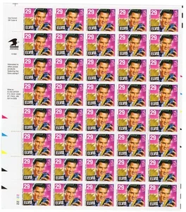 Scott #2721 Elvis Presley King of Rock & Roll Full Sheet of 40 Stamps - MNH - Picture 1 of 1