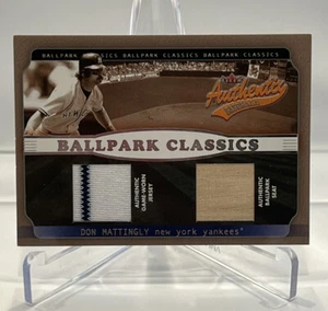 DON MATTINGLY 2002 FLEER AUTHENTIC BALLPARK CLASSIC #BC-DM - Picture 1 of 3