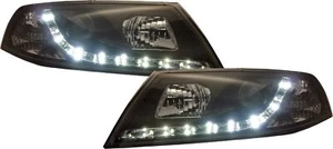 Set fari anteriori TUNING OCTAVIA 04-08 neri XENON luce diurna LED DAYLINE - Imagen 1 de 1