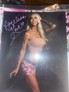 Angelina Love (TNA Impact ) Wrestling Star Beautiful People Signed Color Photogr - Picture 1 of 2