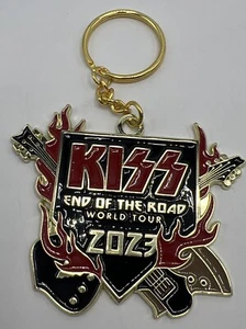 Kiss End of the Road World Tour 2023 Keychain Key Ring Classic Rock Band Music - Picture 1 of 3