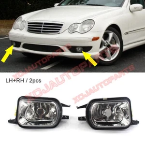 👉 Par de faros antiniebla parachoques delantero para Mercedes-Benz W203 C320 y SLK230 01~04 - Imagen 1 de 8