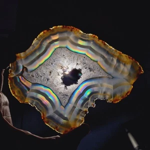 252,15 Ct Riesige Iris Regenbogen Achatscheibe - Indonesien Sammlung Iris Achatscheibe - Bild 1 von 6