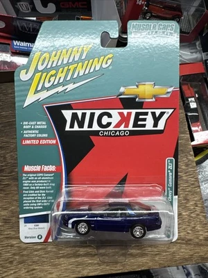 Chevrolet Camaro ZL1 2002 Johnny Lightning azul 1:64 diecast muscle cars EE. UU. Foto 1 de 2
