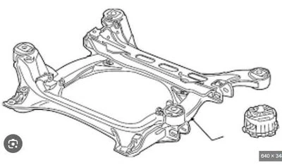 Front CROSSMEMBER SUBFRAME 7L0499030T 2004-2017 VOLKSWAGEN TOUAREG - Image 1 of 4