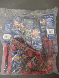 Lot 12 Hamilton Pet Dog Cat Collar Adjustable 5/8" 12" - 18" Small/Med Red NWT - Picture 1 of 3