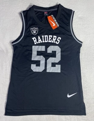 Camiseta sin mangas Nike Raiders #52 Mack negra/gris, talla S 52 Khalil Mack Foto 1 de 4