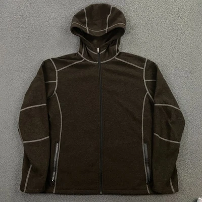 Sudadera con Capucha Kuhl Kashmira Para Hombre XL Polar Cremallera Completa Ligera Marrón Rendimiento Foto 1 de 4