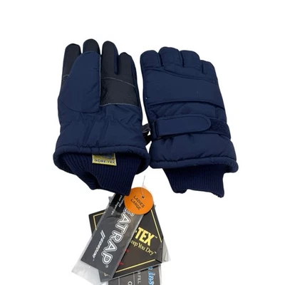 Guantes de invierno Lands End negros talla grande para mujer azules Foto 1 de 4