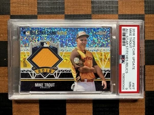 2016 Topps Chrome Update #MT Mike Trout All Star Relic PSA 9 Mint Low Pop 11 - Picture 1 of 4