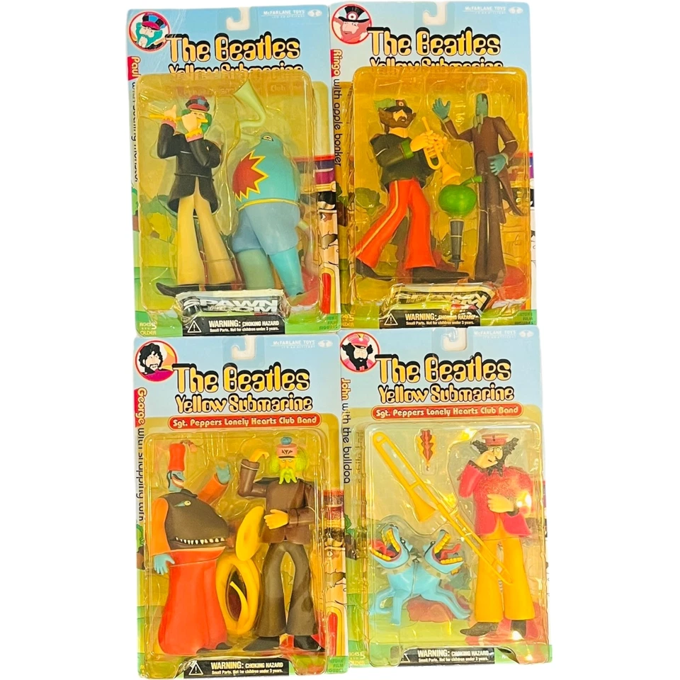 The Beatles Yellow Submarine - Juego de 4 - Figuras 2000 McFarlane Toys Foto 1 de 4