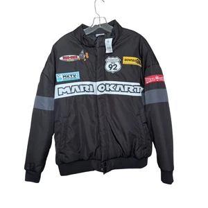 SUPER NINTENDO WORLD Limited MARIO KART USJ Japan Jacket Size M Black *NWT* - Picture 1 of 14