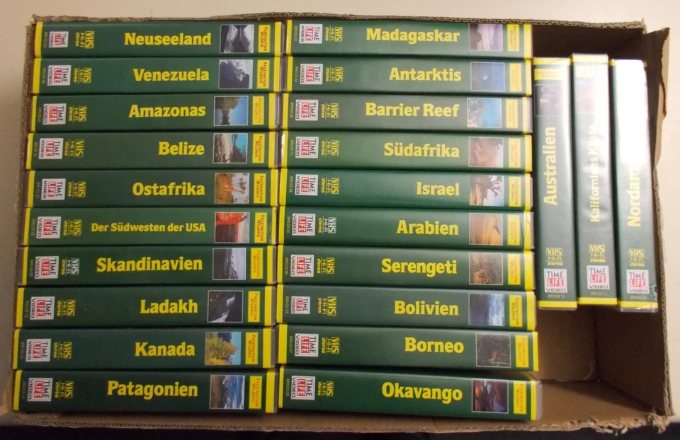 Vhs-Kasetten, 23 Piece, Sammlung, Time Life Faszination Wilderness #V-1337 - Image 1 of 1
