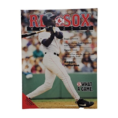 VTG 1997 Boston Red Sox Magazine Reggie Jefferson '67 Dream Team Steve Avery Pos - Image 1 of 2