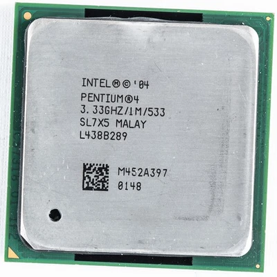 Procesador Intel Mobile Pentium 4 548 Socket 478 3,33 GHz 533FSB 1 MB Prescott Foto 1 de 3