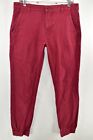Levi's Jogger Pants Chinos Mens Size 31X32 Red Meas. 33X28 Maroon