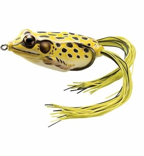LIVETARGET FGH55T501 Frog Hollow Body Yellow/black 1/0 Fishing Lure