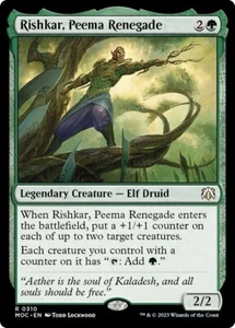 RISHKAR, PEEMA RENEGADE mtg NM-M Commander March of The Machine 1 Rare - Picture 1 of 1